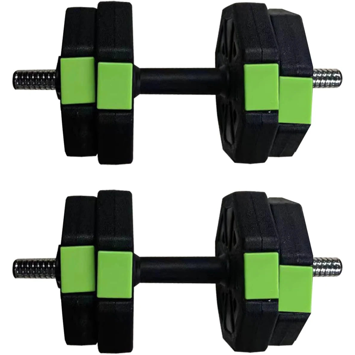 Adjustable Dumbbell Set, 2-in-1, Iron Handle