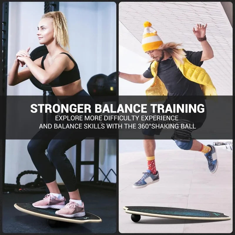 Balance/Wobble Board, 7 Modes, Adjustable Stoppers, Exercise, Balancing, Stability