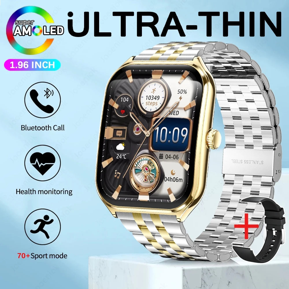 Ultra-thin Durable Women Smart Watch, Sport Health Fitness, Wireless Bluetooth Call