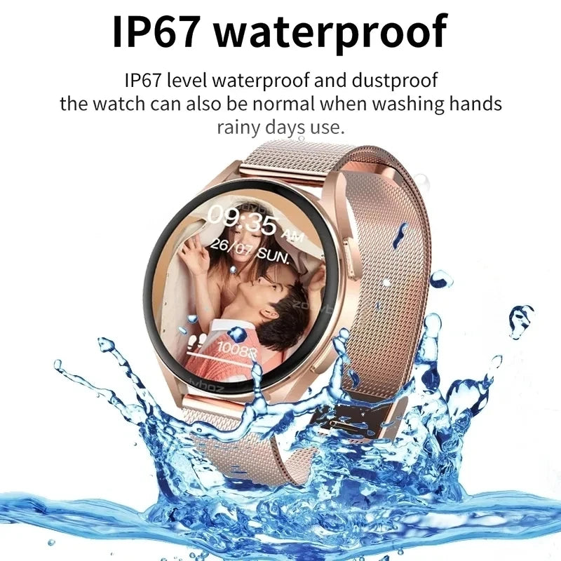 Bluetooth Call Smart Watch Women/Men, Custom Dial, Sports Fitness Tracker, Heart Rate, Android IOS