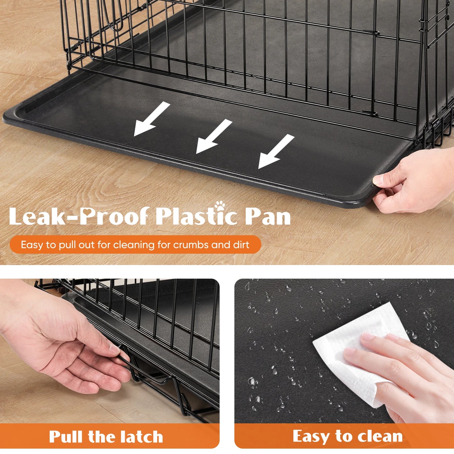 Folding, Metal Pet Kennel, Travel
