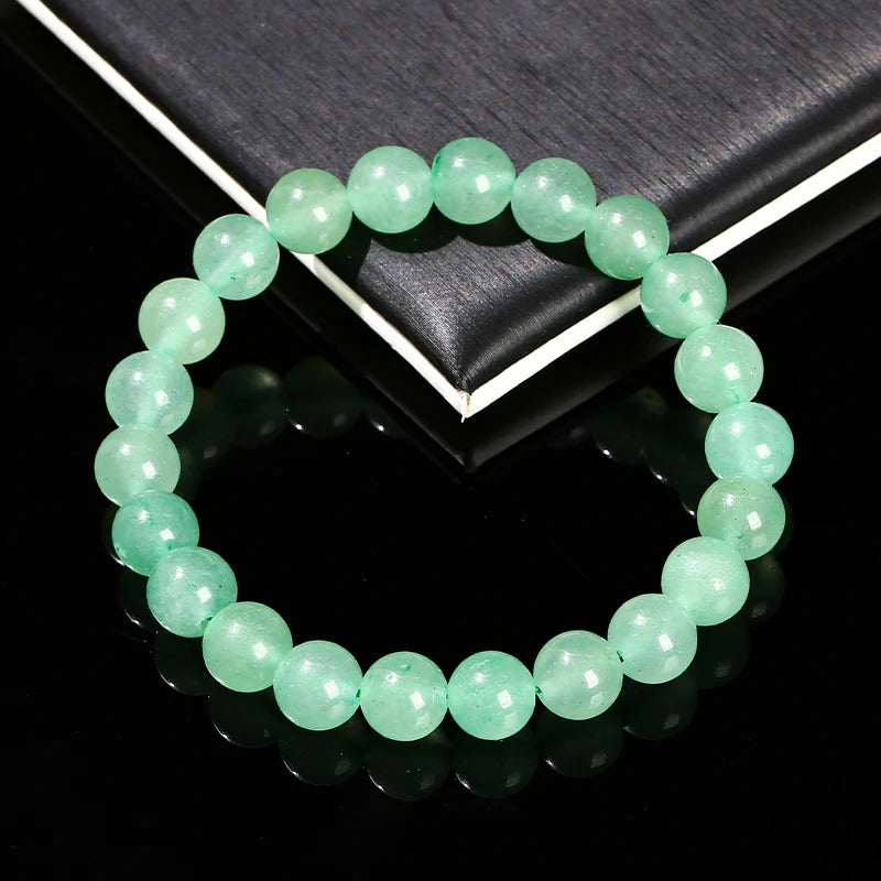 Natural Aventurine Jades Mala Beads, Meditation, Healing, Relieve Stress Jewelry
