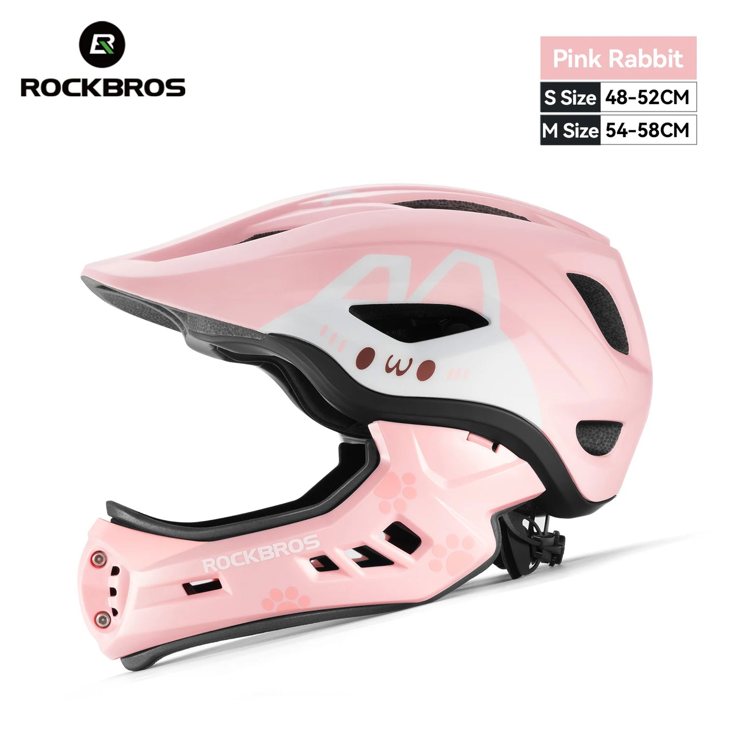 Child Cycling/Scooter Cross Helmet, Impact Resistant, Detachable Full Face