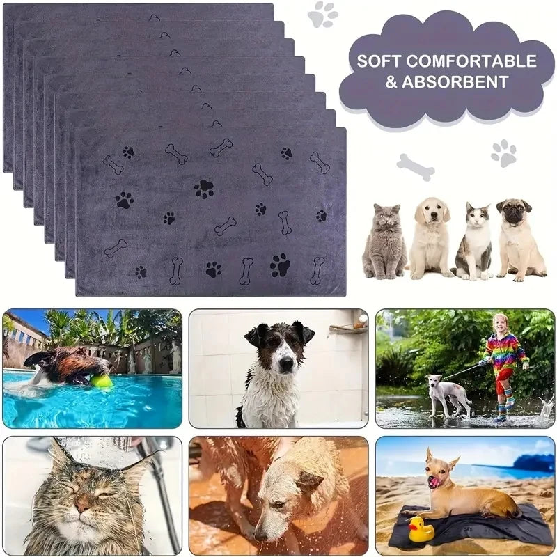 Microfiber Pet Towels, Quick Dry, Absorbent