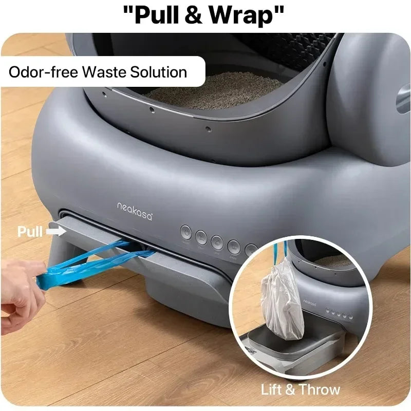 Upgraded.M1 Open-Top Self Cleaning Cat Litter Box, Automatic, APP Control