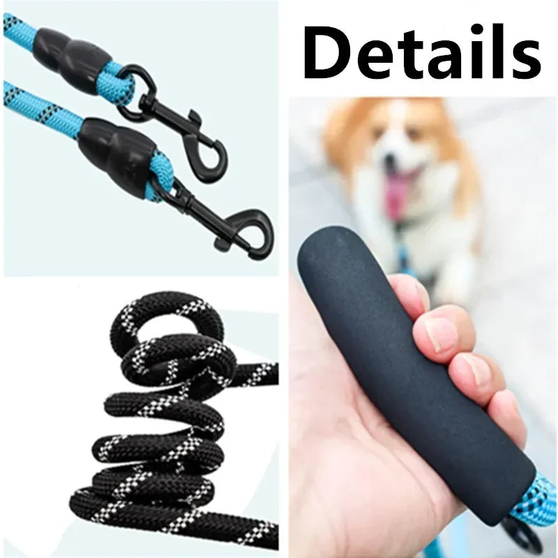 Hands Free Dog Leash, 3M Long, Waterproof, Reflective, Double-headed