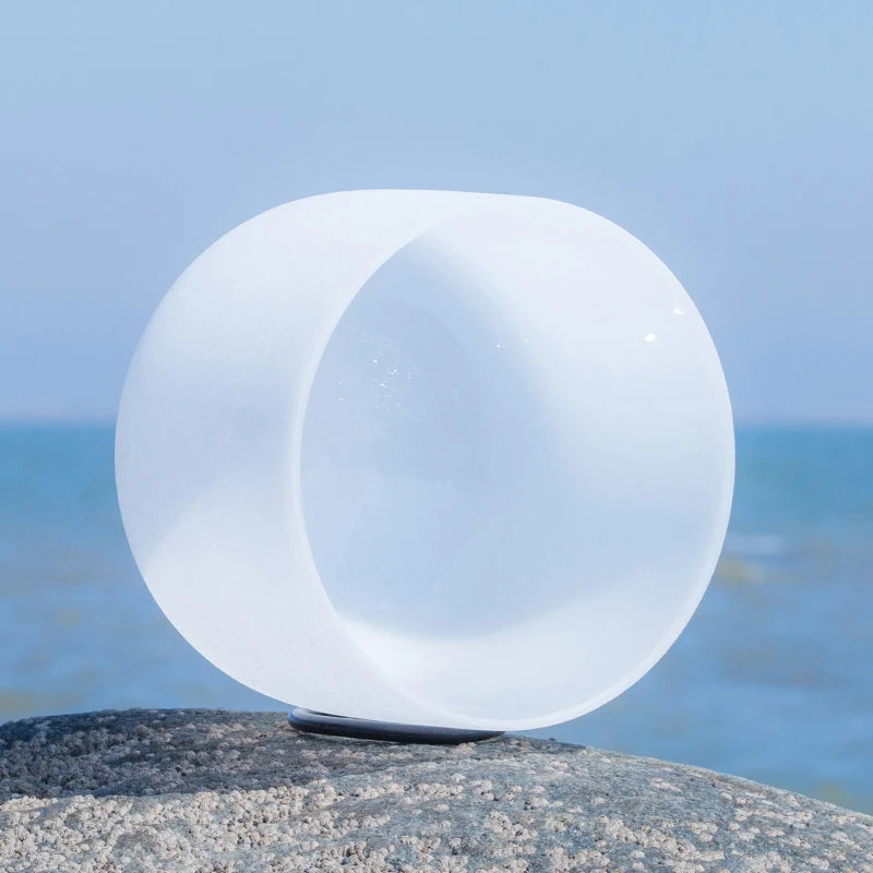 Crystal 9 Inch Singing Bowl, Yoga, Meditation, Professional Sound Healing Instruments