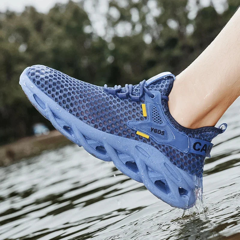 Men's Summer Mesh Sneakers - Breathable, Casual, Outdoor, Running, Tennis, Hiking