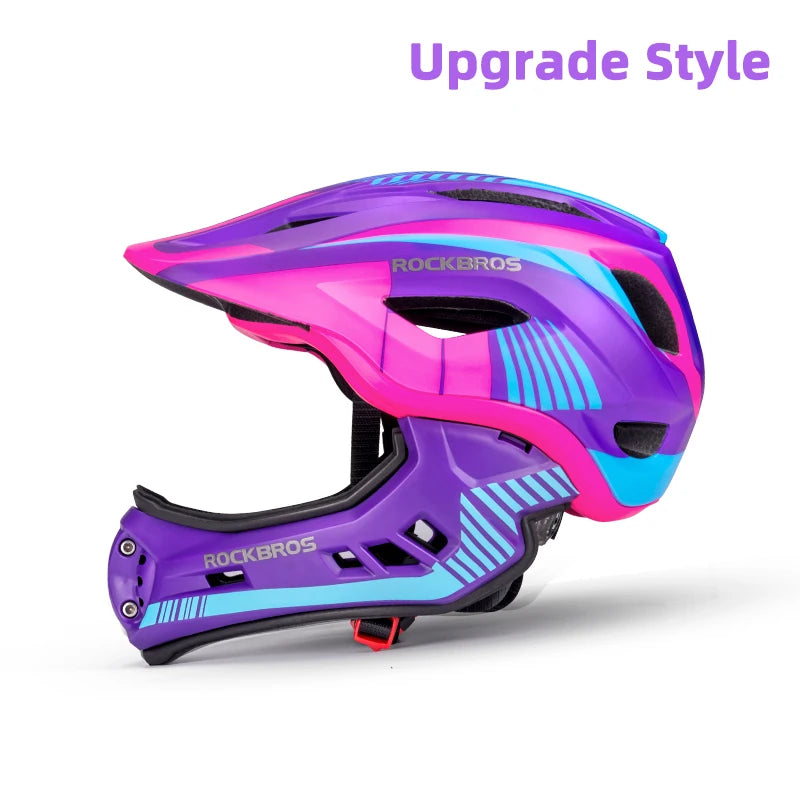 Child Cycling/Scooter Cross Helmet, Impact Resistant, Detachable Full Face