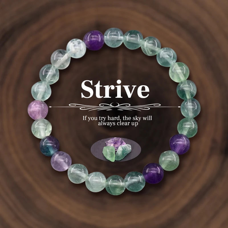 Natural Stone Beads, Bracelet For Women/Men, Amethysts Crystal Quartz, Agate Tiger Eye, Elastic Bangles