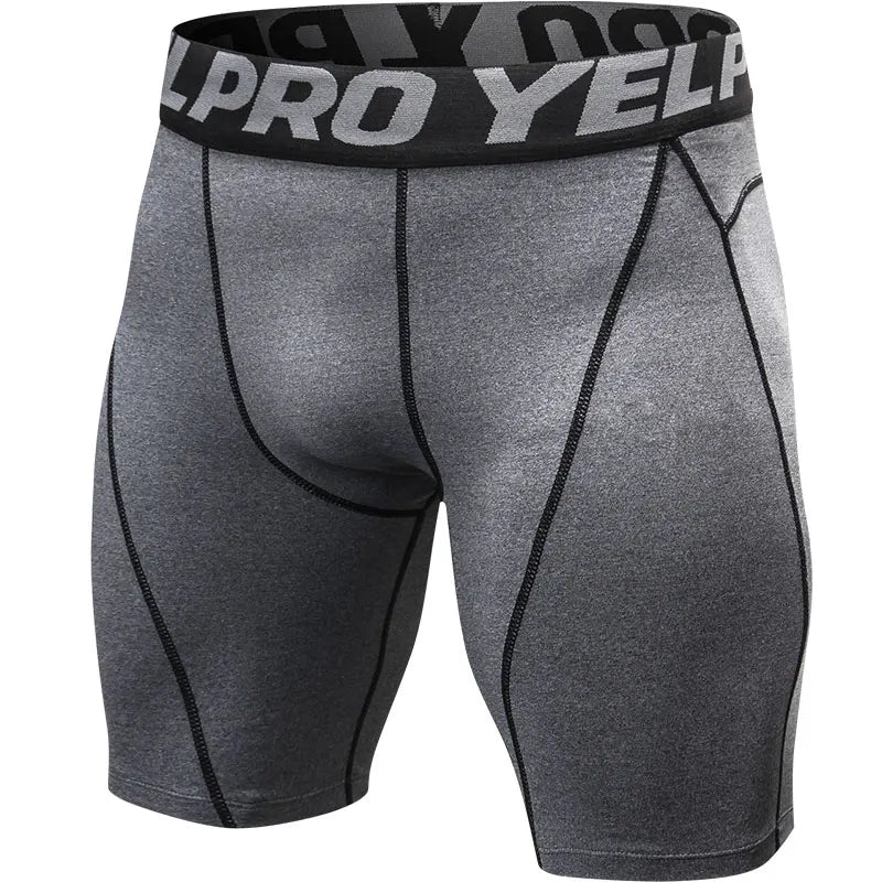 Men Fitness Compression Shorts Running Training Breathable Quick-drying Stretch Shorts