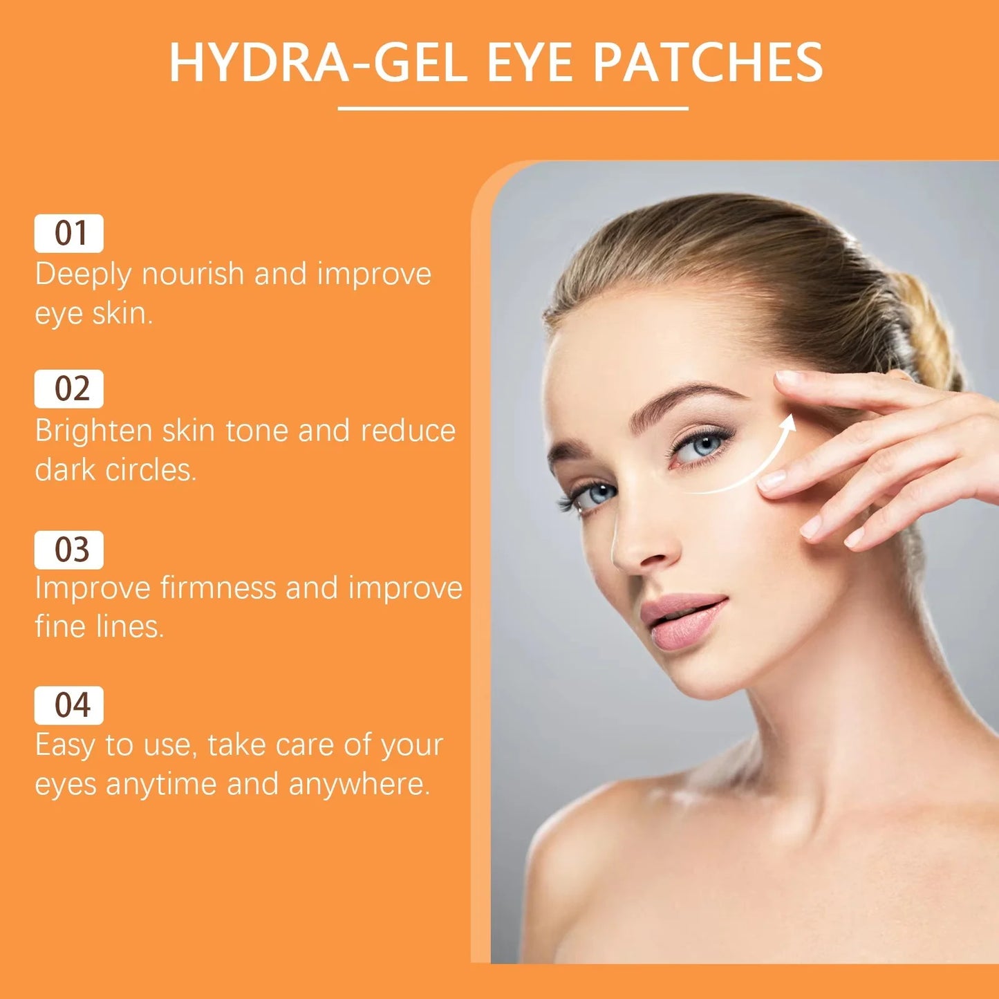 Vitamin C Under Eye Patches, Eye Bags Care, Cooling, Hydrating, Moisturizing, Refreshing