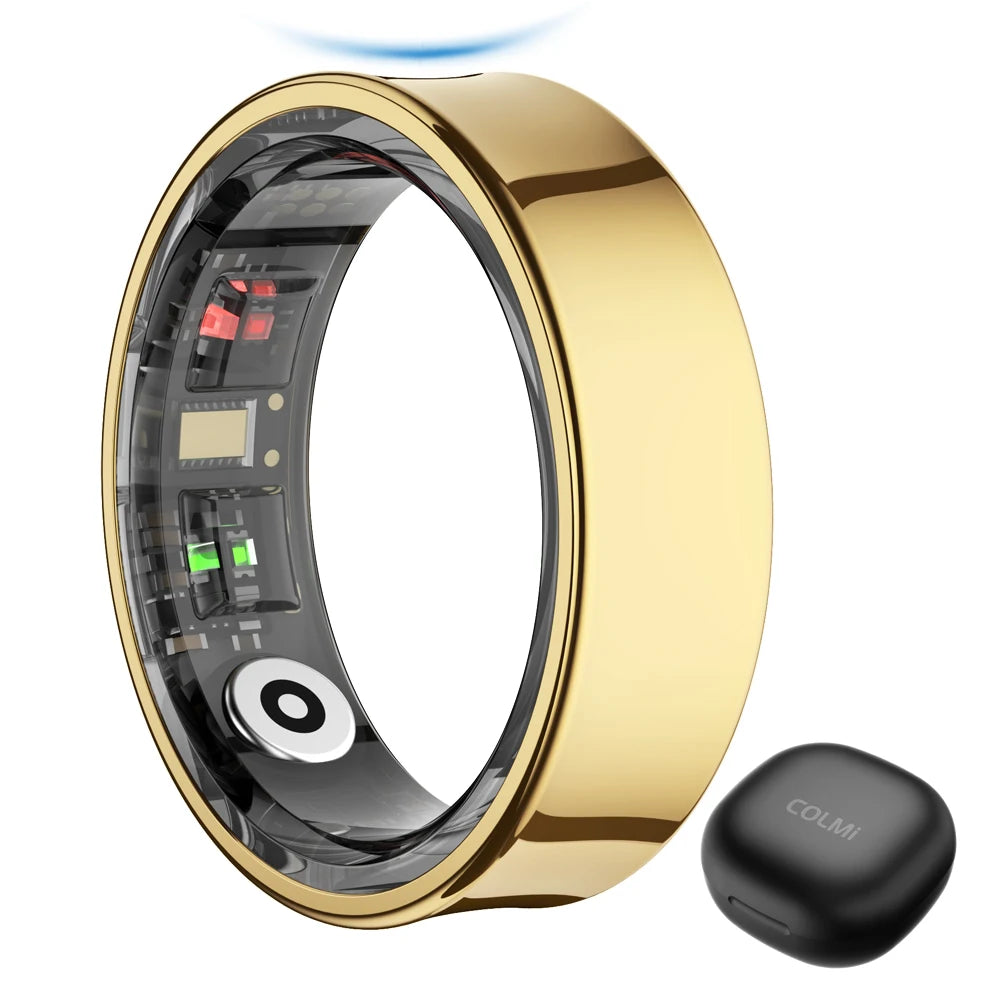 2024 COLMI R09 Smart Ring Men/Women, Charging Case, Health and Sleep Monitor, Skin Temperature Monitor