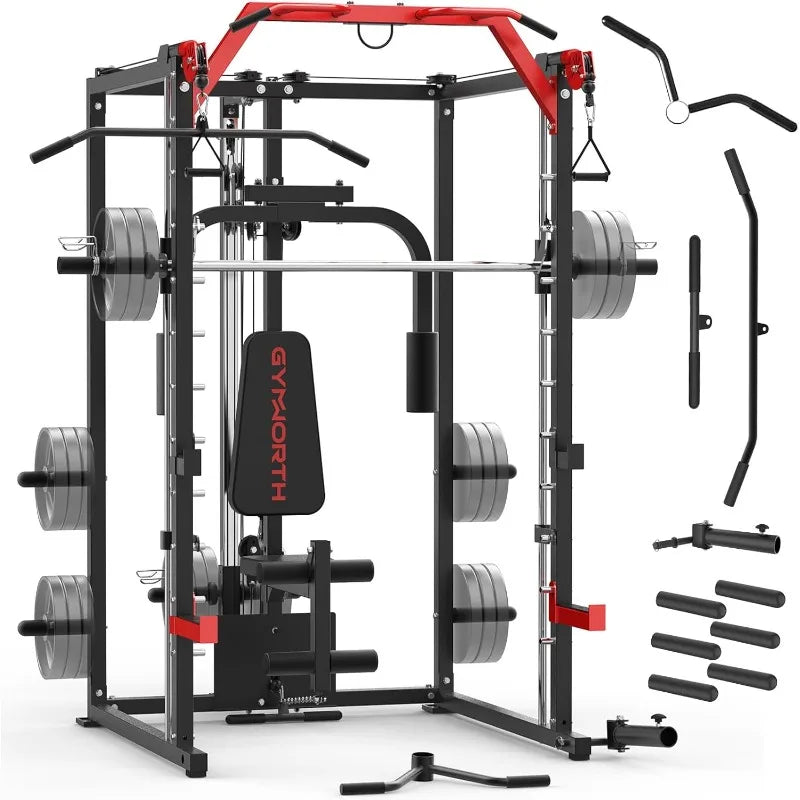 Power Rack, LAT Pulldown System, Power Cage, Cable System, Squat Rack, Chest Press Machine