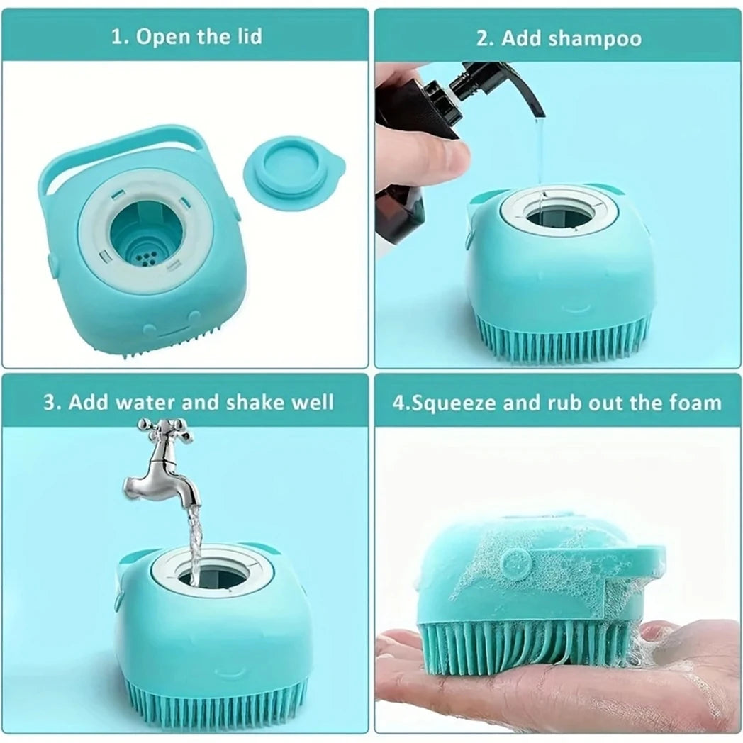 7 Pack Pet Grooming Set, Hair Removal/Flea Comb, Shampoo Brush, Nail Clippers, Toothbrush