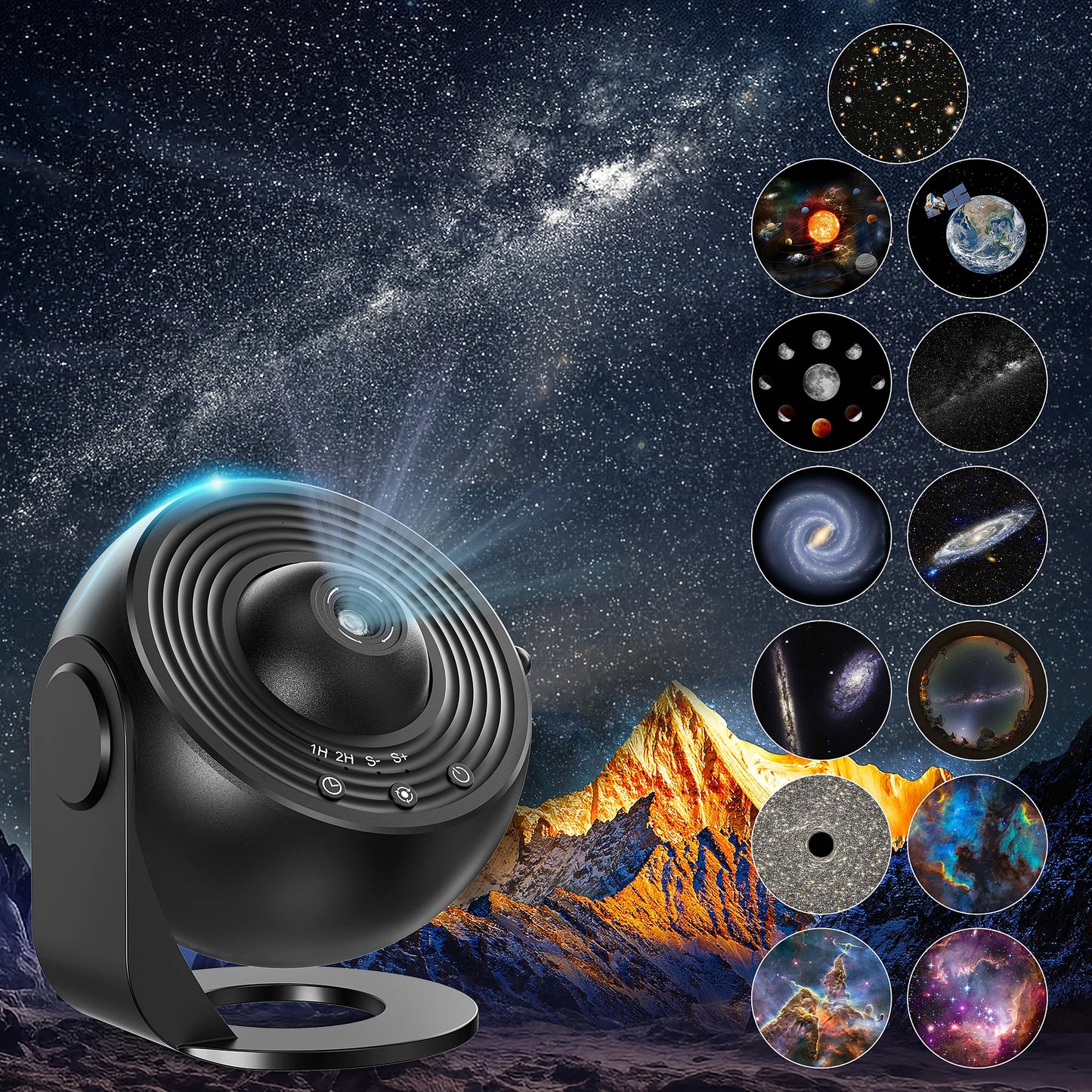 Galaxy, Planetarium Star Projector, Night Light ,Solar System