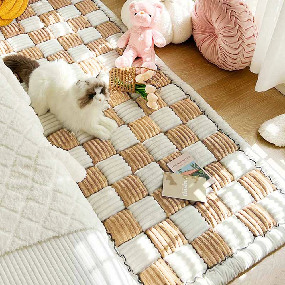 Warm Pet Scratchable Blanket, Anti-slip, Washable, Cushion Sofa/Couch Cover Protector