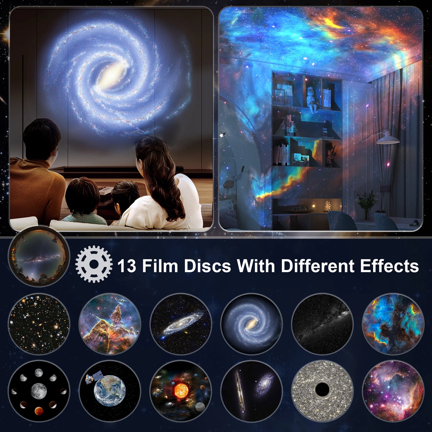 Galaxy, Planetarium Star Projector, Night Light ,Solar System