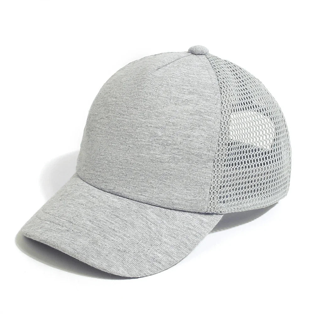 Kids, Solid Color, Curved Brim, Baseball Hat, Breathable