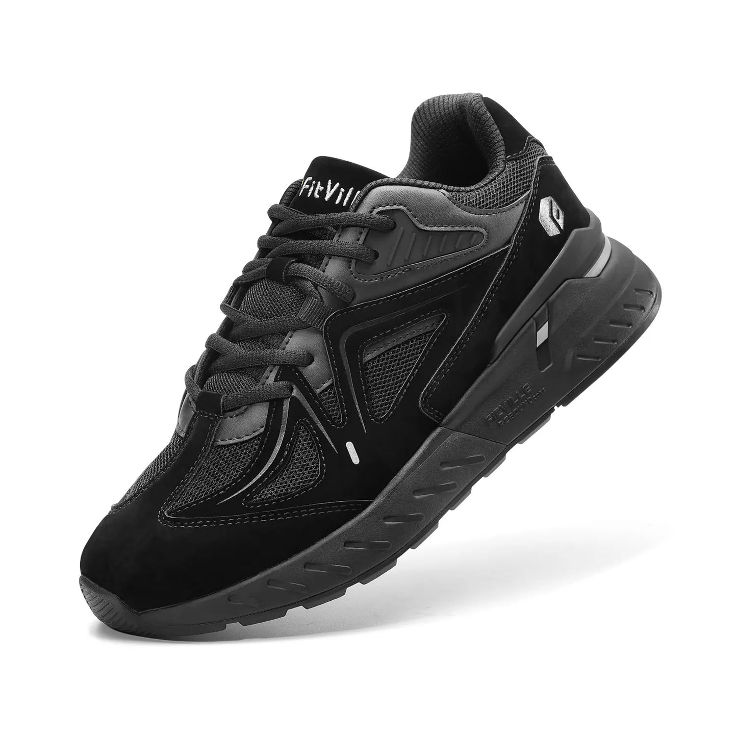 Extra Wide Men's Walking Shoes, Lightweight Sneakers for Flat Feet, Arch Fit, Heel Pain Relief, Non-Slip