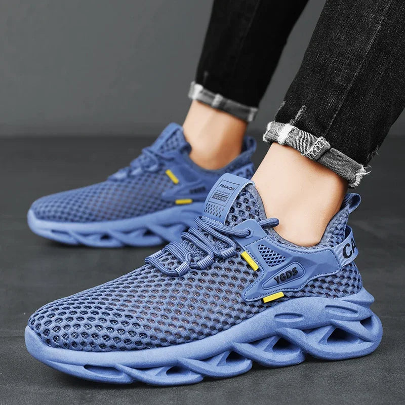 Men's Summer Mesh Sneakers - Breathable, Casual, Outdoor, Running, Tennis, Hiking