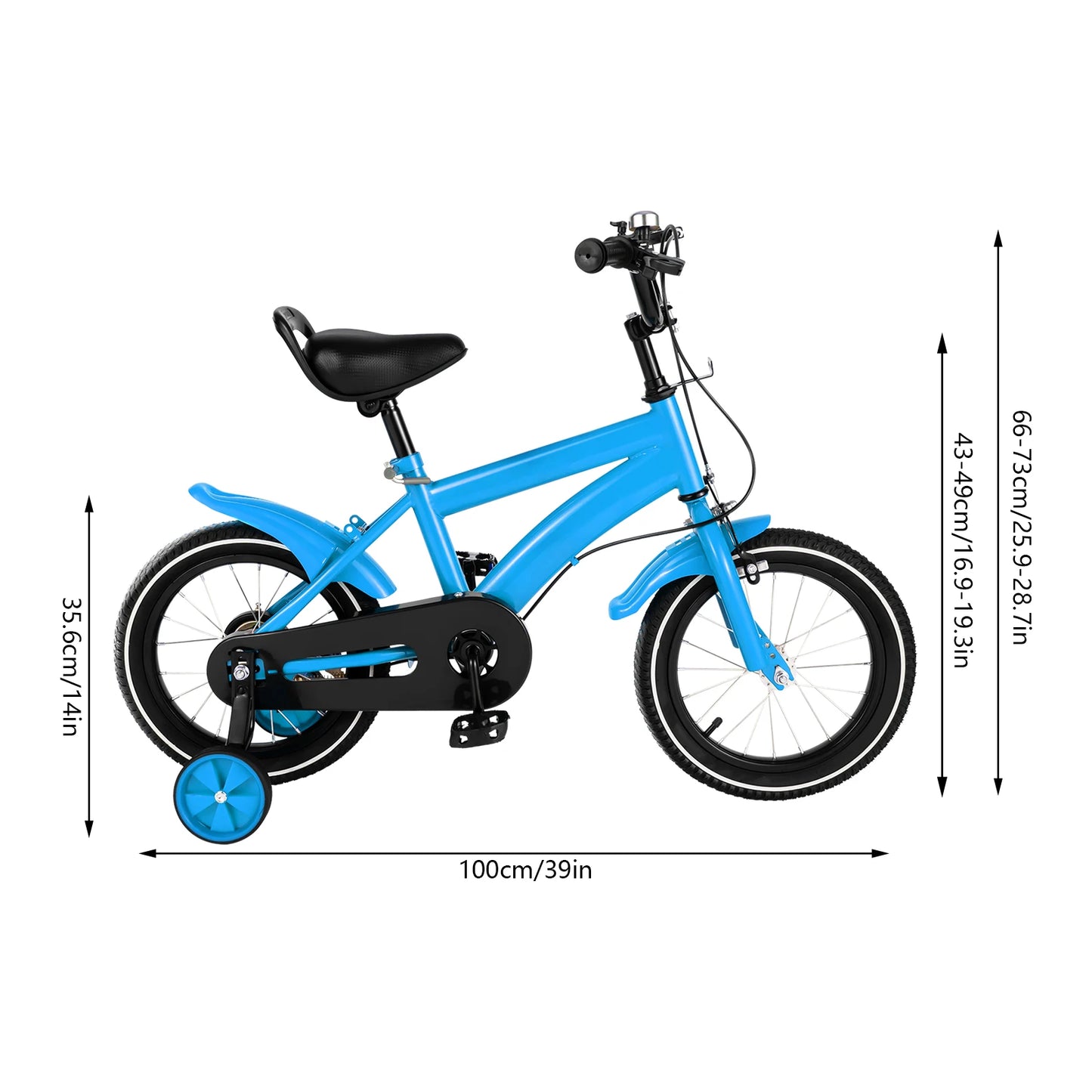 Boys/Girls 14 Inch Bike, 2-4 Years