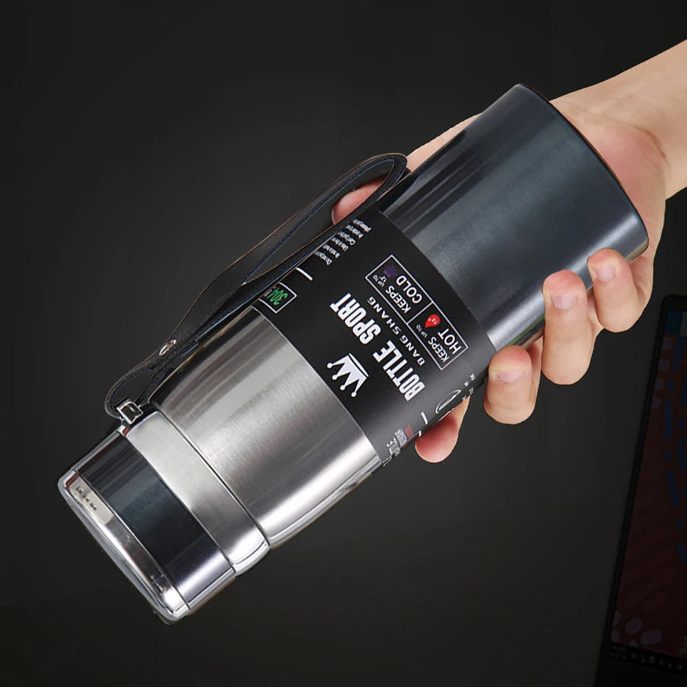 1L Thermal Water Bottle Keep Cold or Hot Thermos, Vacuum Flasks, Stainless Steel