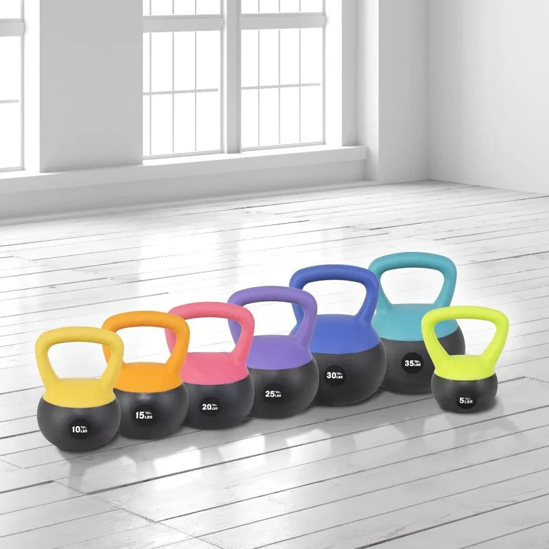 NonZero Gravity Iron Sand Soft Kettlebell, PVC Shell, Shock-Absorbing Base & Extra-Wide Grip for Versatile Workouts