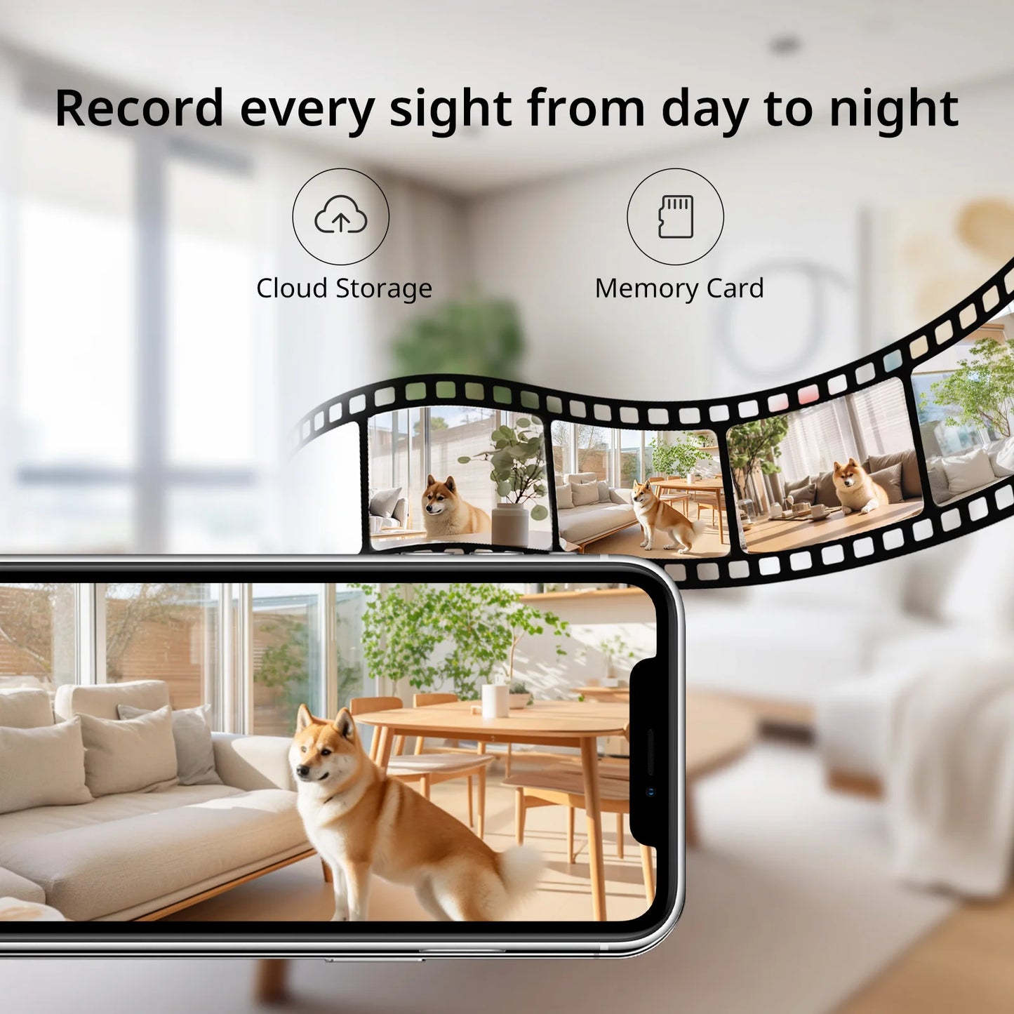 Smart Camera, 2K Security Protection, Wifi Surveillance 5G/2.4GHz, Indoor, Pan & Tilt 2-Way Audio