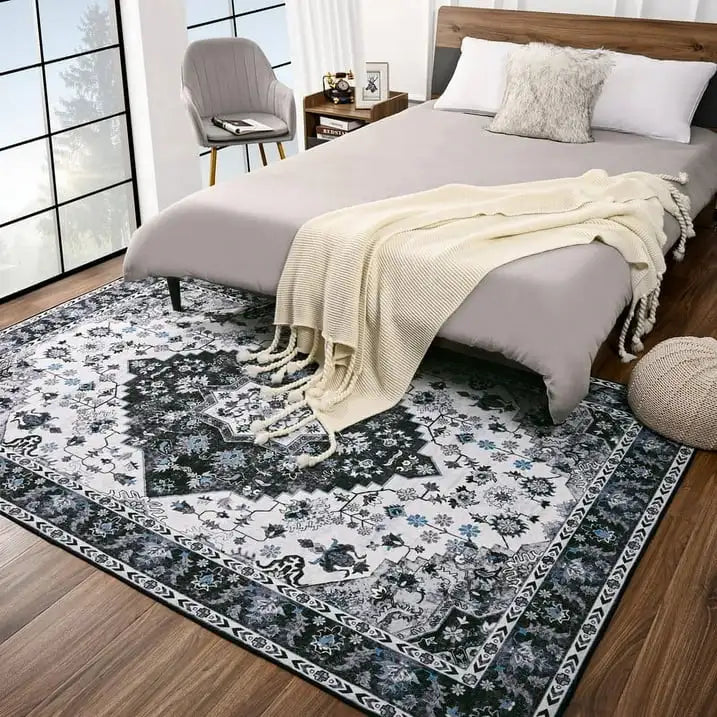 Soft Boho Rug for Living Room, Bedroom, Persian Area Vintage Rugs