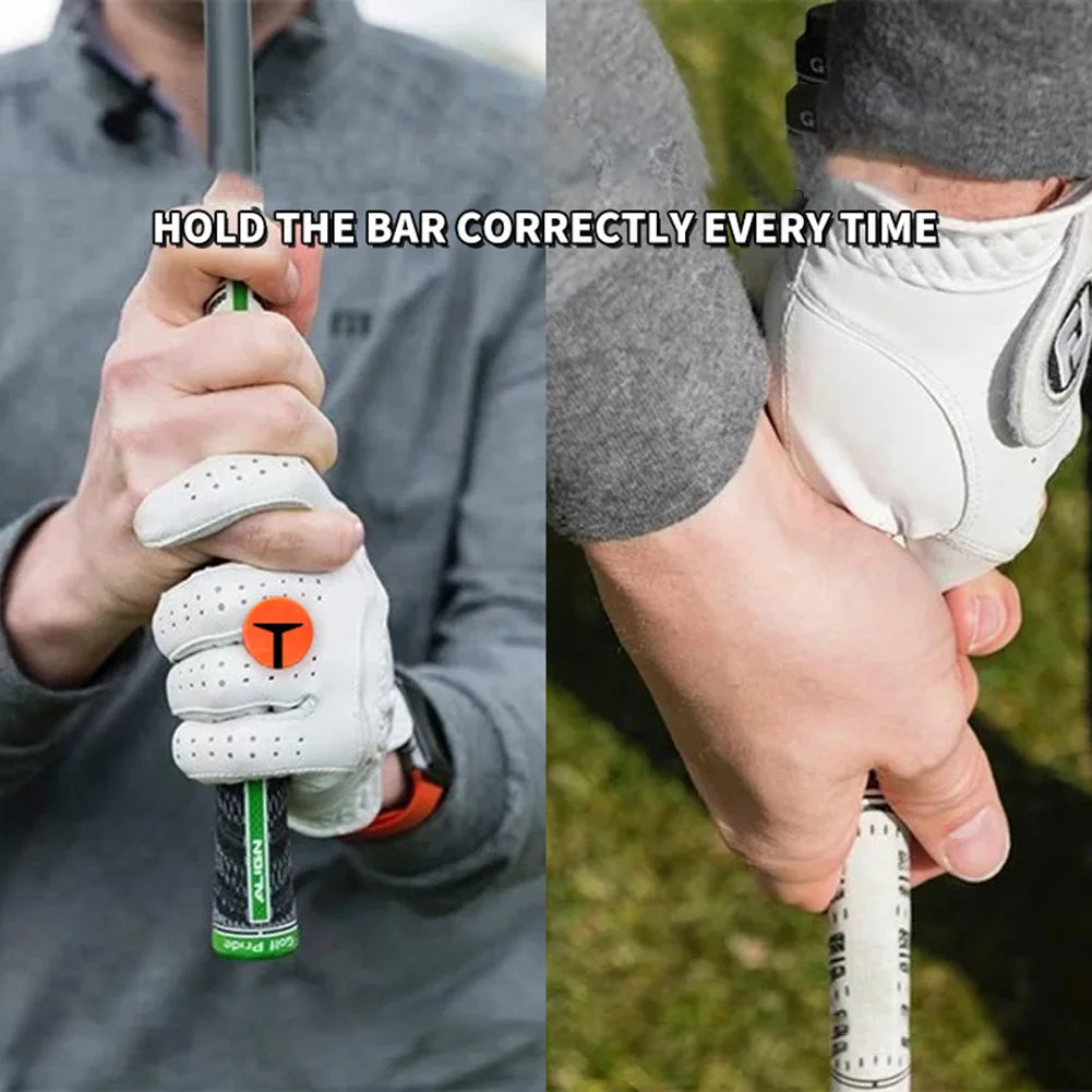 Golf Swing Trainer, Reduced Grip Pressure, Grip Alignment Tool, 4 Markers