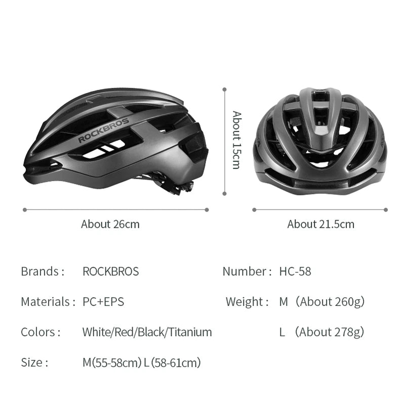 Unisex Bicycle Helmet, Breathable, Ultralight Integrally-Molded, Shockproof, Adjustable
