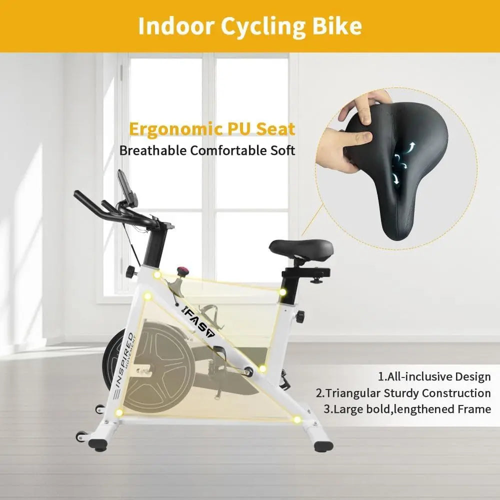 Stationary Exercise Bike, LCD Monitor, Cardio Fitness