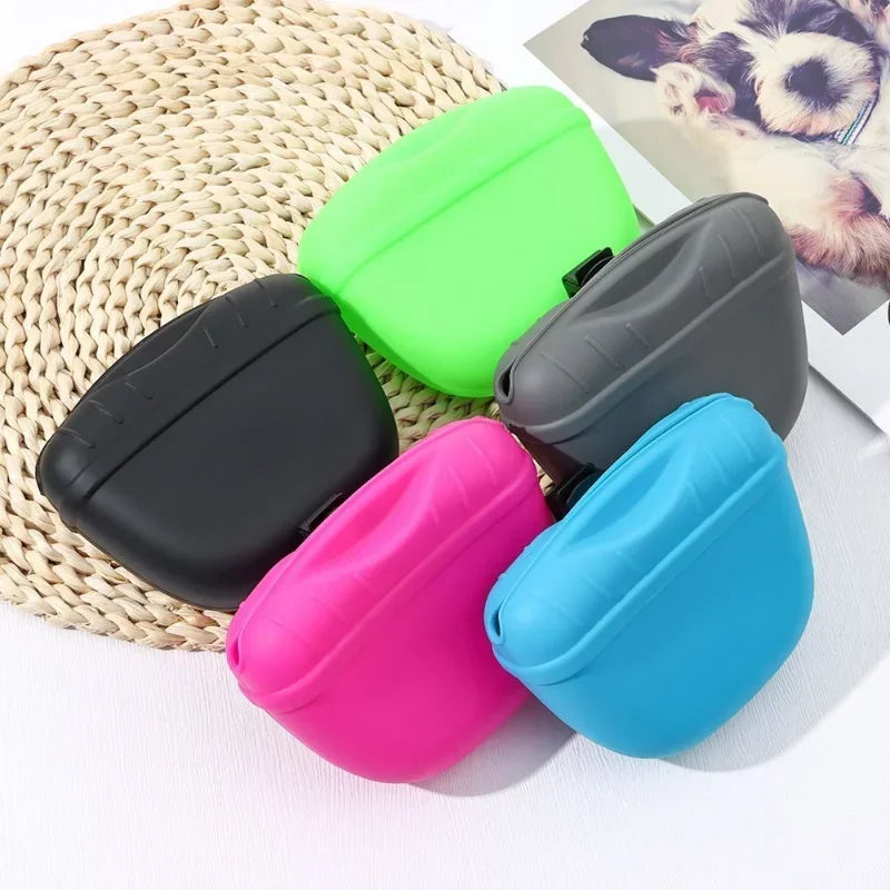 Silicone Treat Pouch, Pet Training, Waist Bag