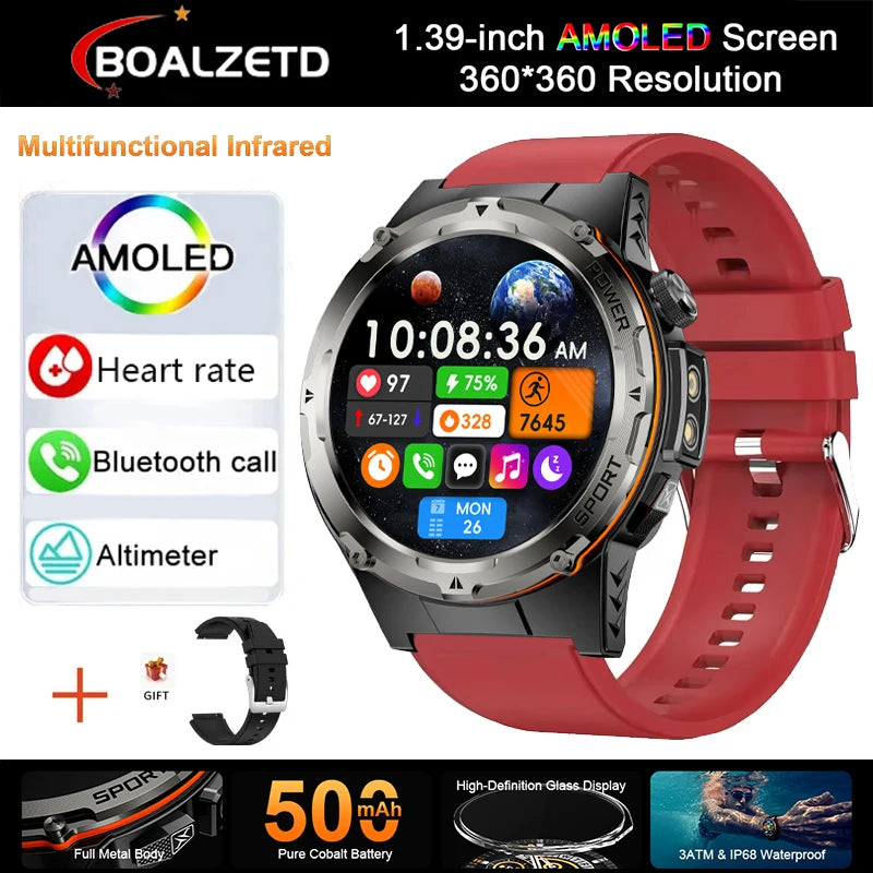 Men's Call Smart Watch, NFC Function, Sports Fitness Tracker, Waterproof, GPS
