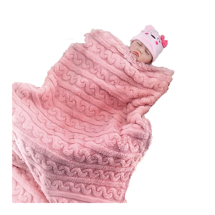 Baby Plush Blanket, Swaddle, Super Soft, Cozy