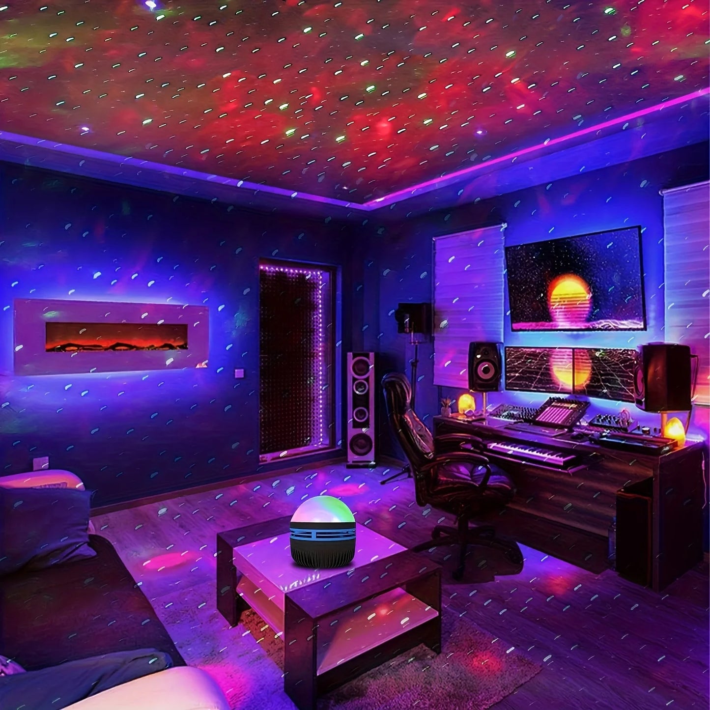 LED Projector Night Light with Remote, Galaxy Star Effects