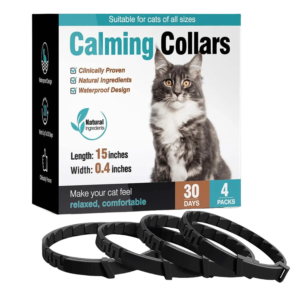 Pet Calming Collar, Stress and Anxiety Relief, Pheromone, Adjustable