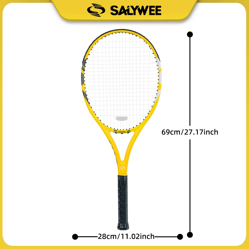 100% Full Carbon Fiber Tennis Racket, Aerospace-Grade Frame, Lightweight