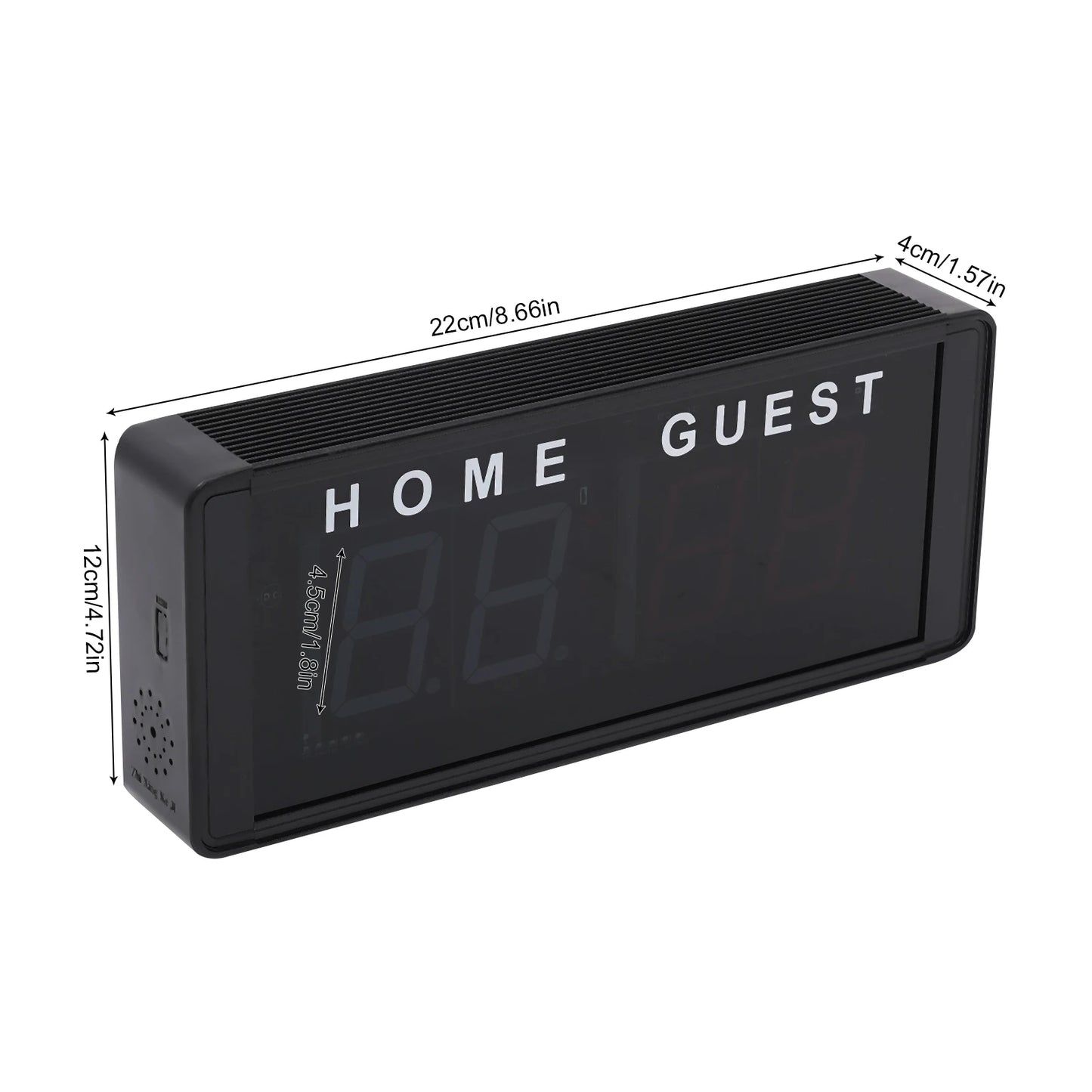 4-Digit, LED Electronic Score Keeper, Remote, Badminton/Volleyball/Baseball/Table Tennis