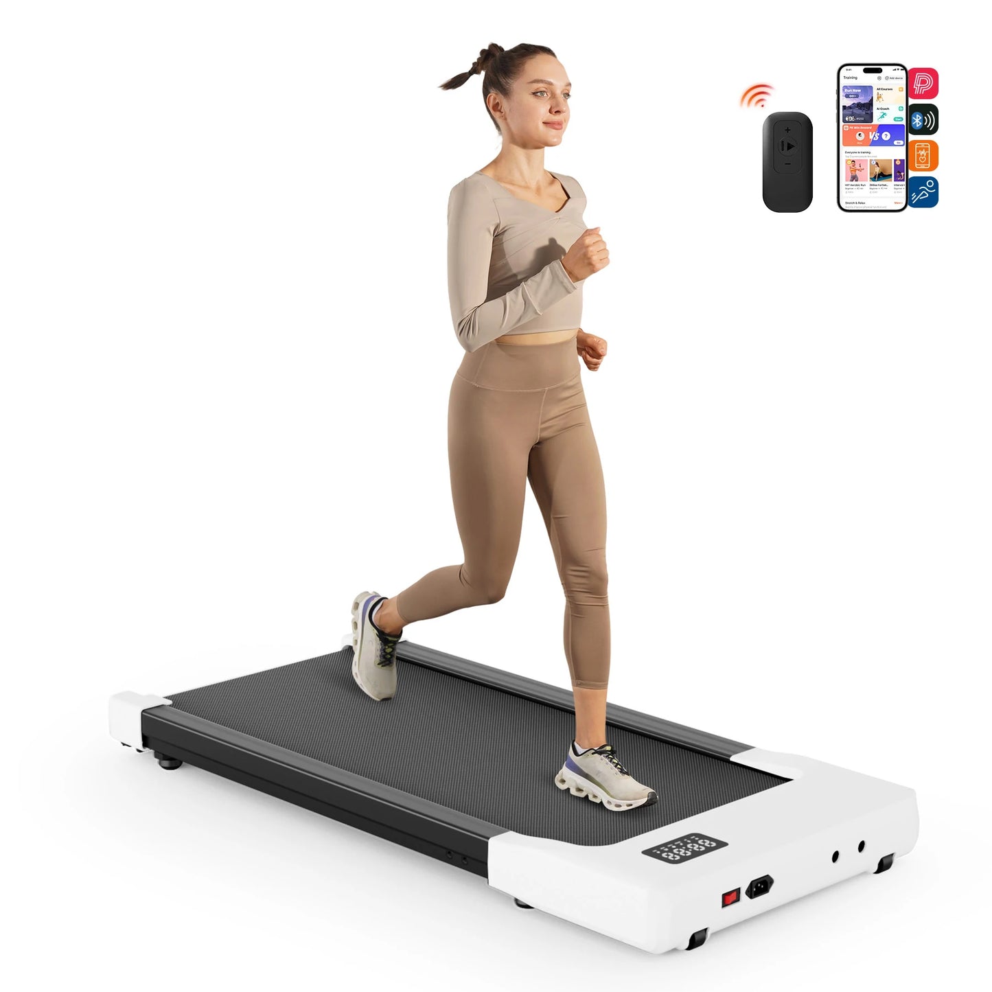 Walking Pad, Under Desk, Treadmill, Portable, Remote Control LED Display