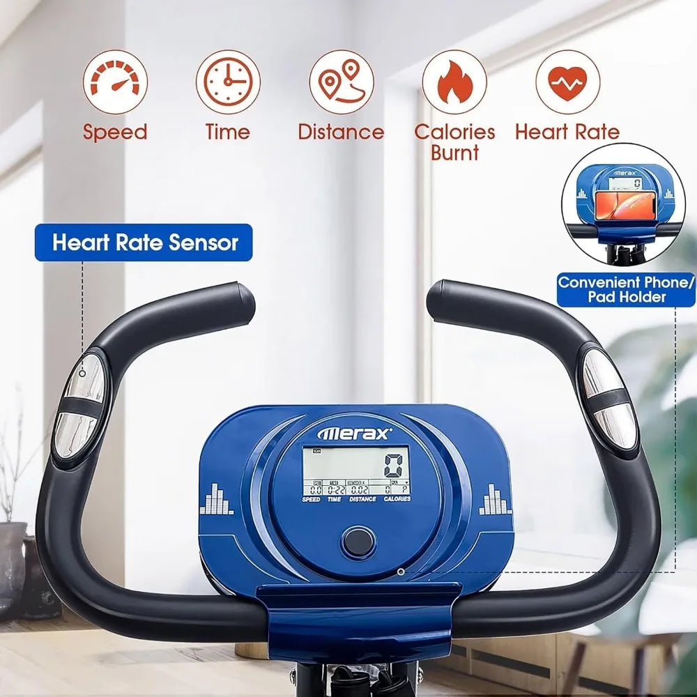 Stationary Exercise Bike, 3-IN-1, Foldable