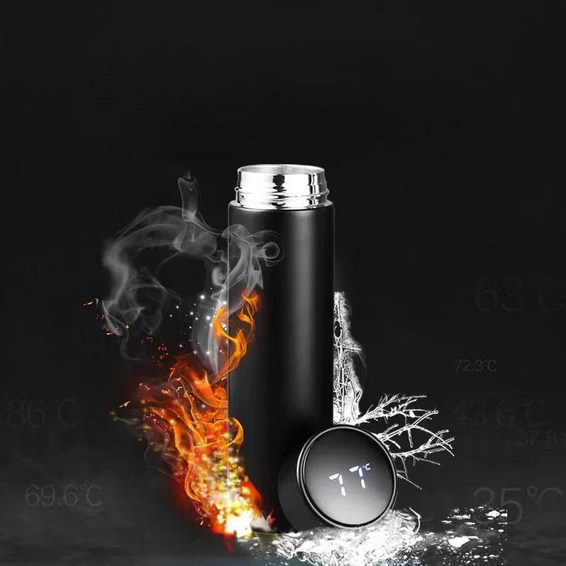 500Ml Thermos Bottle Smart Cup with LED Temperature Digital Display, Stainless Steel