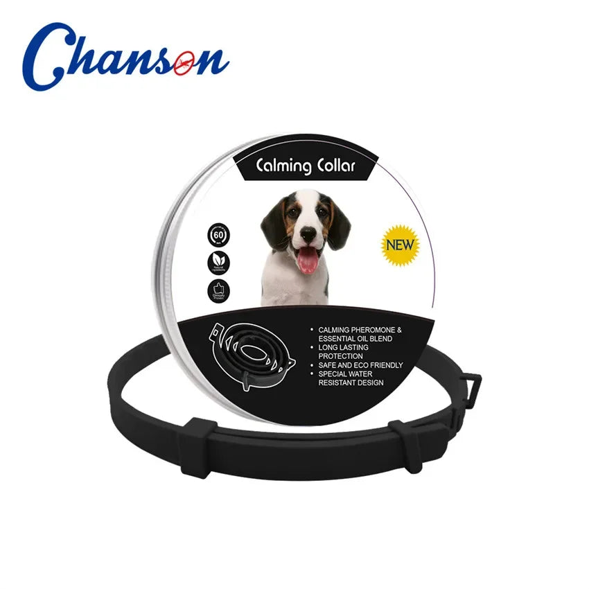 Adjustable Natural Calming Collar For Cats/Dogs, Anxiety Pheromone Reducing