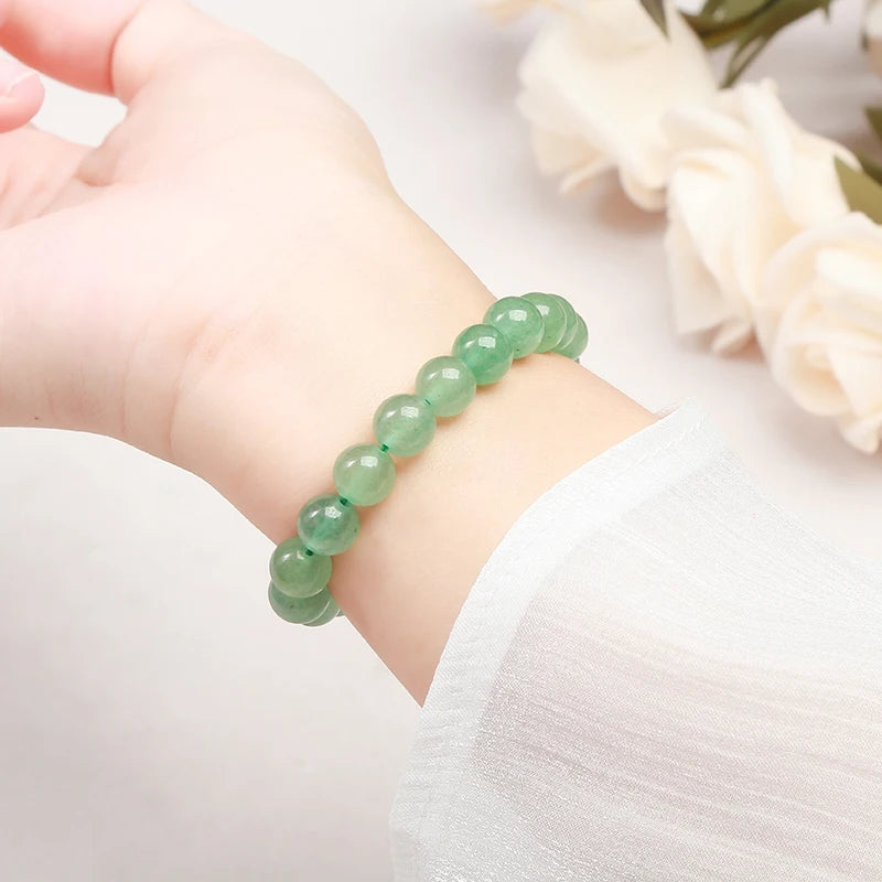 Natural Aventurine Jades Mala Beads, Meditation, Healing, Relieve Stress Jewelry
