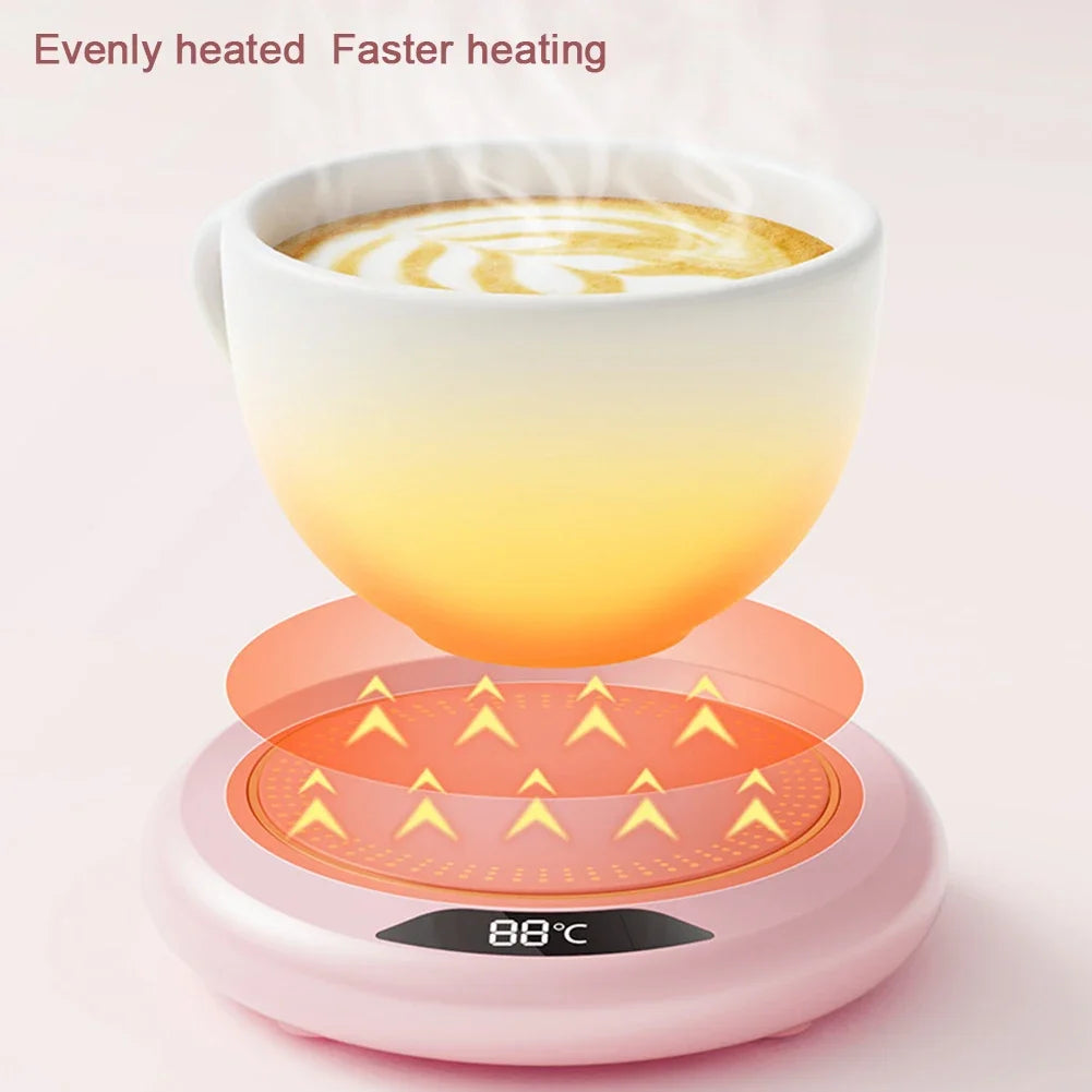 USB Cup Warmer, 3 Temperature Settings, Heating Coaster, Smart Thermostatic Hot Plate