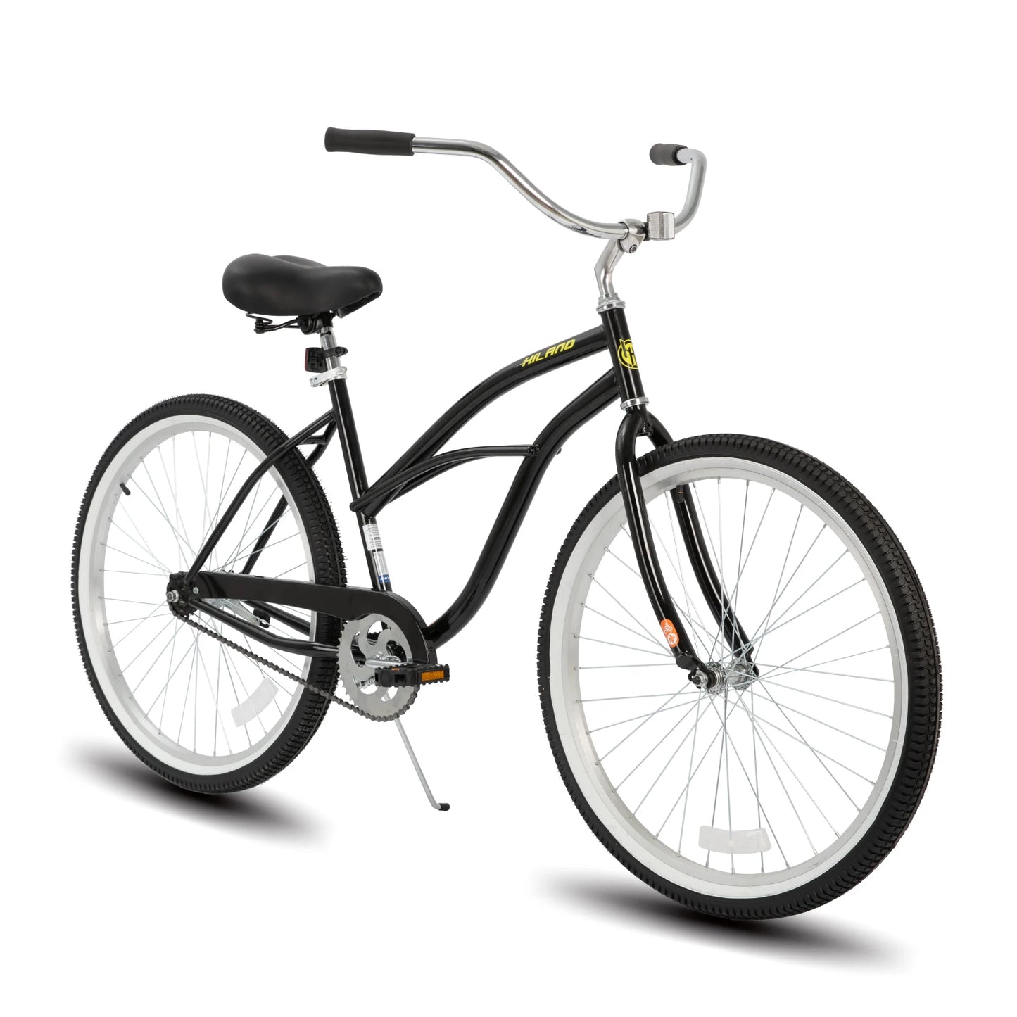 26 Inch Unisex Beach Cruiser Bike, Single Speed, Rear Coaster Brake, Comfortable Seat, Dual Springs