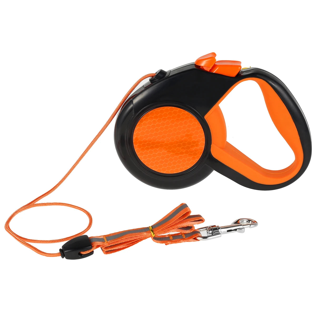 8M Heavy Duty Retractable Dog Lead, Strong Reflective Tape, Non-Slip Handle for Small-Medium-Large Dogs