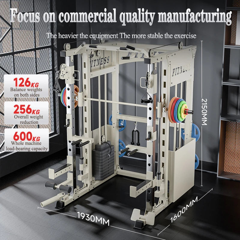 Gym Commercial Squat Gantry Multifunctional Comprehensive Trainer, Home Smith All-Round Training Large Equipment
