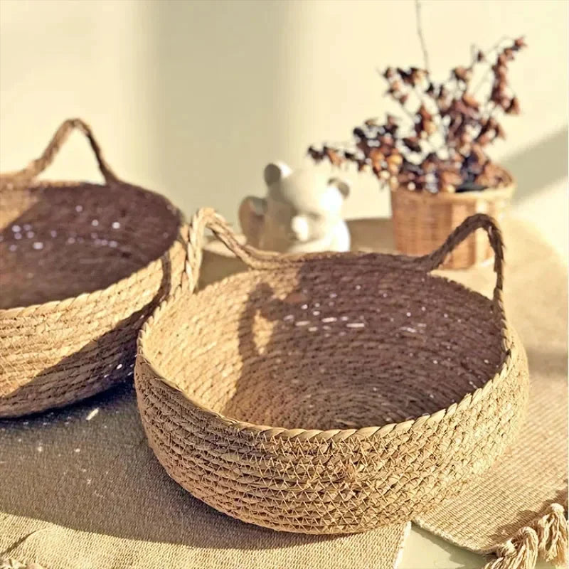 Pure Hand-Woven Rattan Cat Nest, Universal Warm Pad, Removable, Washable